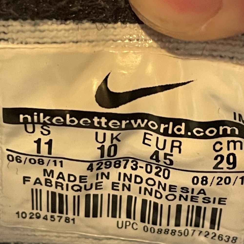 NIKE SWEET LEGACY 2011 Men's Shoe Blue Size 11 - Picture 12 of 15